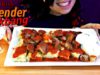 موكبانغ الاسكندر التركي باللحم/Turkish iskender mukbang