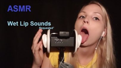 WET LIPS Sounds And (SOME) LICKING ASMR [Requested]
