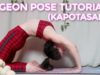 ?‍♀️ Yoga Tutorial Pigeon Pose! (Kapotasana)