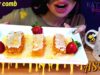 اصوات الاكل الحقيقيه شمع عسل النحل مع الفراوله
