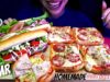 تحدي بيتزا التوست المقرمشه وشرائح المارتديلا/Homemade crunchy mini PIZZA?ASMR