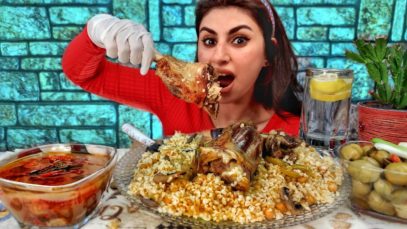 موكبانغ موزات غنم مع البرغل بطعم واااو