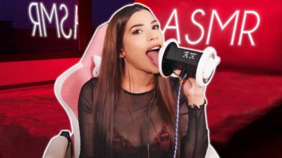 Aggressive ASMR Ear Licking ? ?  Mic Distortion,  Asmr Heavy breathing & Asmr Ear Eating