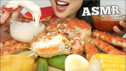 ASMR 10lb KING CRAB + CHEESE, SEAFOOD,  ALFREDO SAUCE (EATING SOUNDS) NO TALKING | SAS-ASMR