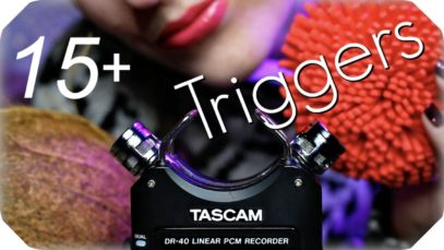 ASMR 15+ TASCAM Triggers for Sleep, Tingles & Study (NO TALKING) Ear to Ear Varied Sounds ?