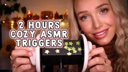[ASMR] 2 HOURS of COZY Intense Triggers for Sleep! (fuzzy ear muffs, lotion, wood, ear massage…)