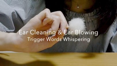 [ASMR] あなたの耳をふわふわふーっ、ささやき声と梵天、吐息の音 Japanese Trigger Words Whispering, Ear Cleaning & Ear Blowing