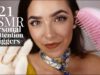 ASMR 21 Personal Attention Triggers  (Scalp massage, Haircut, Wet sounds, Face brushing, kisses..)