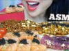 ASMR 24k GOLD SASHIMI + SQUID INK TOBIKO + BLACKBEAN NOODLES (EATING SOUNDS) NO TALKING | SAS-ASMR