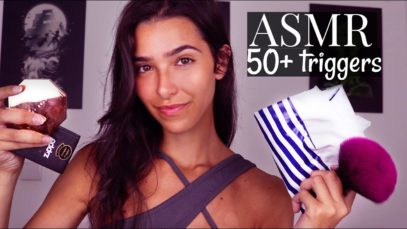 ASMR 50 triggers in 15 minutes ?(Low light)