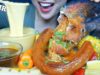 ASMR 8lb LOBSTER CLAW + SAUSAGE + SEAFOOD CHEESE SAUCE (EATING SOUND MUKBANG) NO TALKING | SAS-ASMR