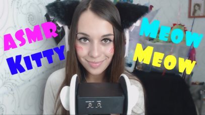 ASMR | Affectionate cat | Licking ears | Whisper | Purr | ASMR HoneyGirl
