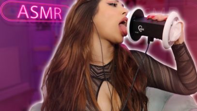 ASMR Aggressive EAR Lick and EAR Eating