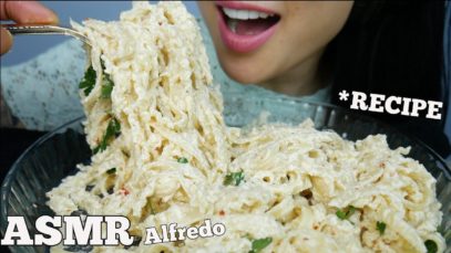 ASMR ALFREDO *EASY RECIPE WHAT NOT TO DO* (COOKING + EATING SOUNDS) NO TALKING | SAS-ASMR