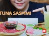 ASMR Ăn cá ngừ sống, Eating Tuna sashimi,eating sound, MUKBANG | LINH-ASMR