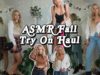 ASMR Aritzia Fall Try On Haul & Styling | whispers, fabric sounds…