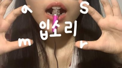 asmr입소리+치아소리（ 」｀д´)」!! #asmr#미니마이크 #입소리