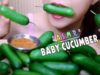 ASMR BABY CUCUMBER , eating sound | LINH-ASMR
