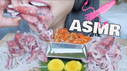 ASMR BABY SQUID (EXTREME EATING SOUNDS) NO TALKING | SAS-ASMR