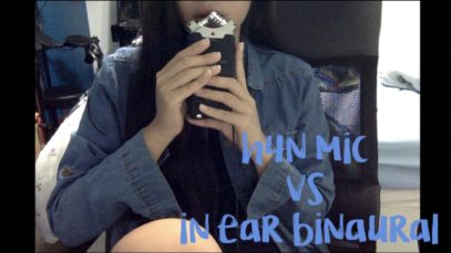 [ASMR] Battle of Mouthsounds! – H4n Inbuilt Mic Vs In-ear Binaurals (reupload)