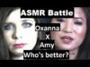 ASMR Battle! Oxanna VS Amy – Whispering Hypnosis for sleep with 3D sound