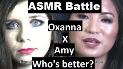 ASMR Battle! Oxanna VS Amy – Whispering Hypnosis for sleep with 3D sound