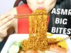 ASMR Big Bites (KOREAN FIRE NOODLES + BLACK BEAN NOODLES Part 2) Eating+Cooking Sounds | SAS-ASMR