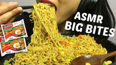 ASMR BIG BITES NO TALKING (Eating Sounds) MI GORENG NOODLES | SAS-ASMR