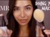 ASMR Big Sister Does Your Makeup (Personal Attention, Face Touching, Spray sounds, Tongue clicking