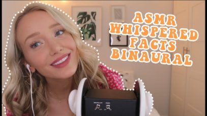 ASMR *Binaural Whispers* Interesting Facts About Books! (3dio) | GwenGwiz