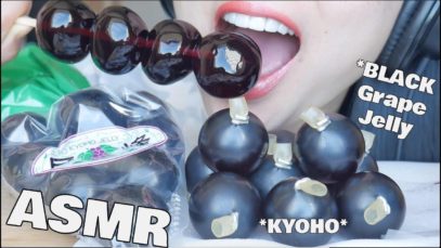 ASMR BLACK GRAPE *Kyoho Japanese JELLY (EXTREME SOFT CHEWY EATING SOUNDS) NO TALKING | SAS-ASMR
