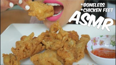 ASMR BONELESS FRIED CHICKEN FEET (EXTREME CRUNCH EATING SOUNDS) No Talking | SAS-ASMR