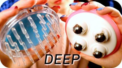 ASMR Brain~Melting Scalp & Ear Massage (NO TALKING) Head Scratching & Deep Sounds for Sleep & Study