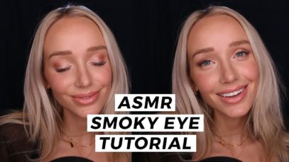 ASMR Bronze Smoky Eye Tutorial! Whisper Makeup GRWM
