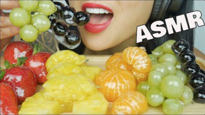 ASMR CANDIED FRUITS TANGHULU (EXTREME CRACKLING EATING SOUNDS) NO TALKING | SAS-ASMR