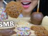 ASMR CANDY APPLE *SPRINKLES + CHEESE CAKE + CARAMEL + CHOCOLATE (EATING SOUND) NO TALKING | SAS-ASMR