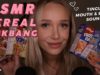 ASMR CEREAL NOMS | mouth sounds, eating cereal, tapping and scratching…