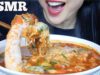 ASMR CHEESY KING CRAB + MINI CHEESY RICE CAKE + ENOKI MUSHROOMS (EATING SOUND) NO TALKING | SAS-ASMR