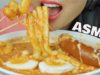 ASMR CHEESY KOREAN RICE CAKE + SAUSAGE (EATING SOUND) NO TALKING | SAS-ASMR