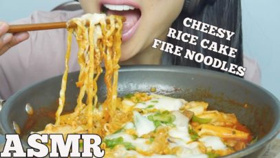 ASMR Cheesy RICE CAKE + Fire Noodle Stew Type (EATING SOUNDS) NO TALKING | SAS-ASMR