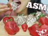 ASMR Chocolate Covered + Candied STRAWBERRY *Tanghulu (EATING SOUNDS) No Talking | SAS-ASMR