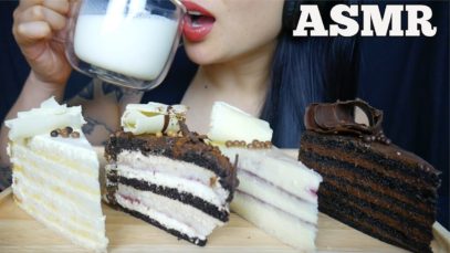 ASMR CHOCOLATE SILK TORTE BELGIAN RASPBERRY PASSION FRUIT CAKE (EATING SOUND) NO TALKING | SAS-ASMR