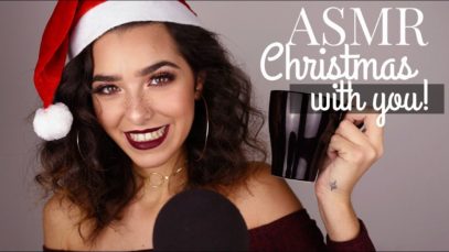 ASMR Christmas With You! (Doing your makeup, Eating chocolates, Tapping, Crinkly sounds…)