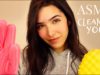 ASMR Cleaning You (Sponge sounds, Closeup whispers, Fizzy sounds, face touching…)