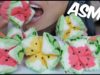 ASMR Colourful Watermelon MUFFINS (SOFT SQUISHY EATING SOUNDS) No Talking | SAS-ASMR