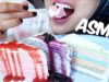 ASMR CREPE CAKE เครปเค้ก (Strawberry, Blueberry, Rainbow) SOFT EATING SOUND NO TALKING | SAS-ASMR