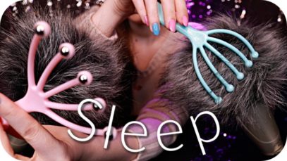 ASMR DEEP Brain & Scalp Massage for Sleep ? (NO TALKING) Fluffy Mic Ear Brushing & Head Scratching