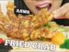 ASMR DEEP FRIED SOFT SHELL CRAB + TOBIKO EGGS (EXTREME CRUNCH EATING SOUNDS) No Talking | SAS-ASMR