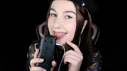 ASMR Delicate Ear Licking ~ Tascam Mouth Sounds ?