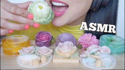 ASMR DELICATE WAX CANDY + PRETTIEST RAINDROP JELLO (EATING SOUNDS) NO TALKING | SAS-ASMR